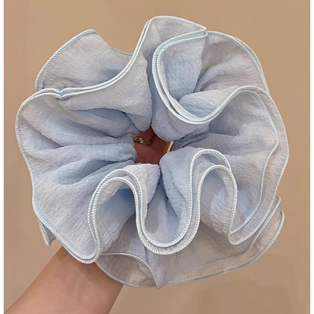 韓系 蕾絲大腸圈 髮圈 女髮圈 可愛髮圈 質感大腸圈 髮繩皮筋髮 小清新髮繩-圖片-6