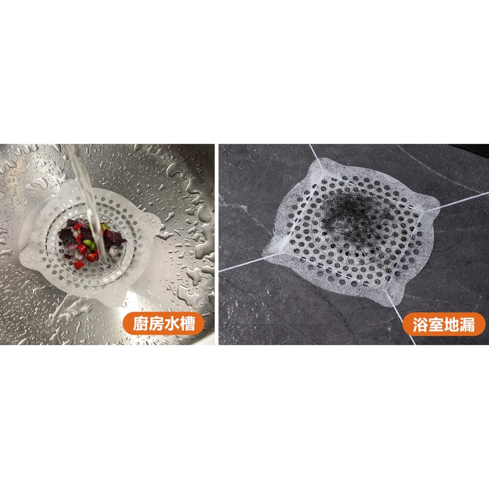 一次性地漏過濾紙 排水口濾網 毛髮過濾貼 排水孔濾網 排水孔貼-圖片-5