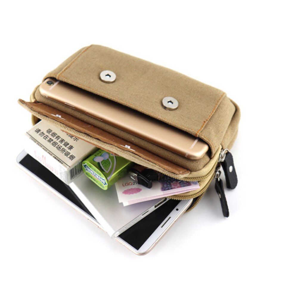 手機腰包 工作腰包 雙層手機腰包 腰包 掛包 手機包 登山手機腰包-圖片-4