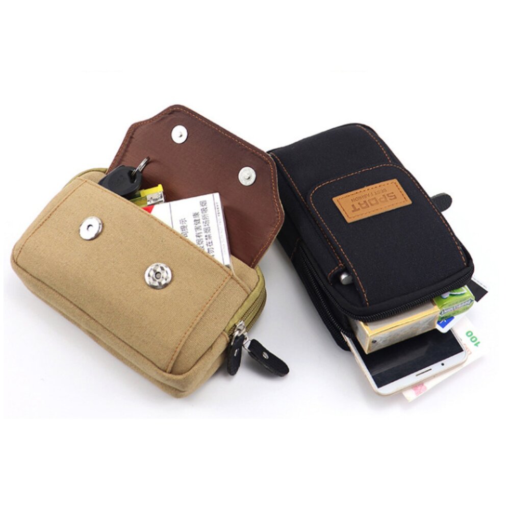 手機腰包 工作腰包 雙層手機腰包 腰包 掛包 手機包 登山手機腰包-圖片-5