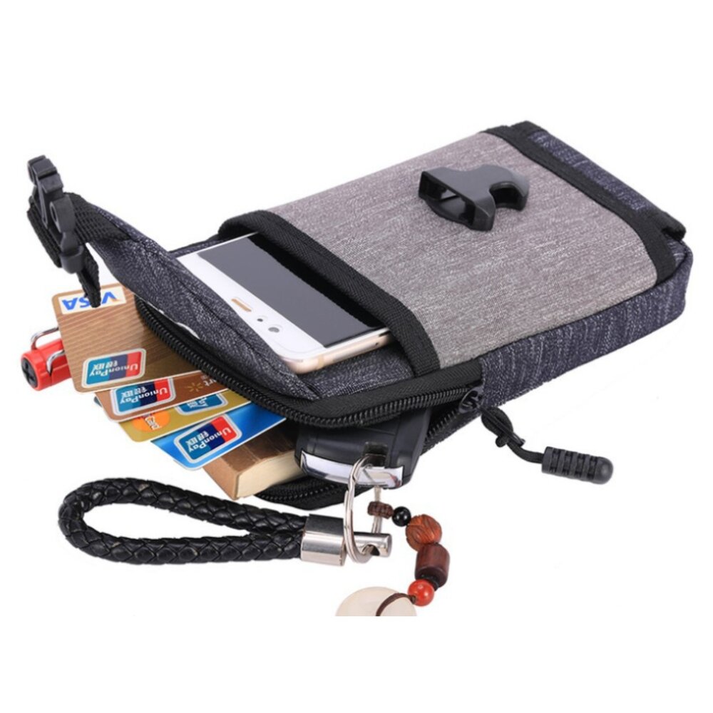 手機腰包 工作腰包 雙層手機腰包 腰包 掛包 手機包 登山手機腰包-圖片-6