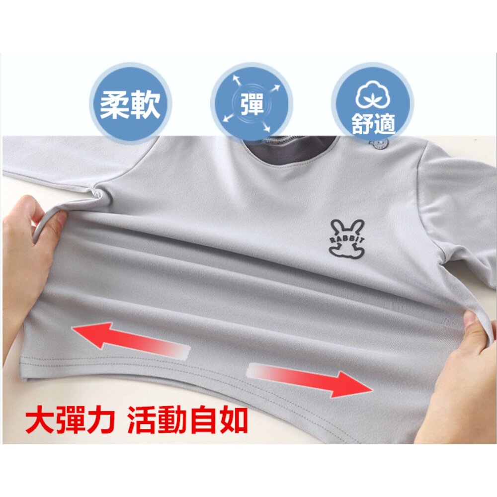兒童睡衣 德絨睡衣 長袖睡衣 保暖睡衣 睡衣套裝 保暖套裝 家居服 保暖內衣-圖片-3