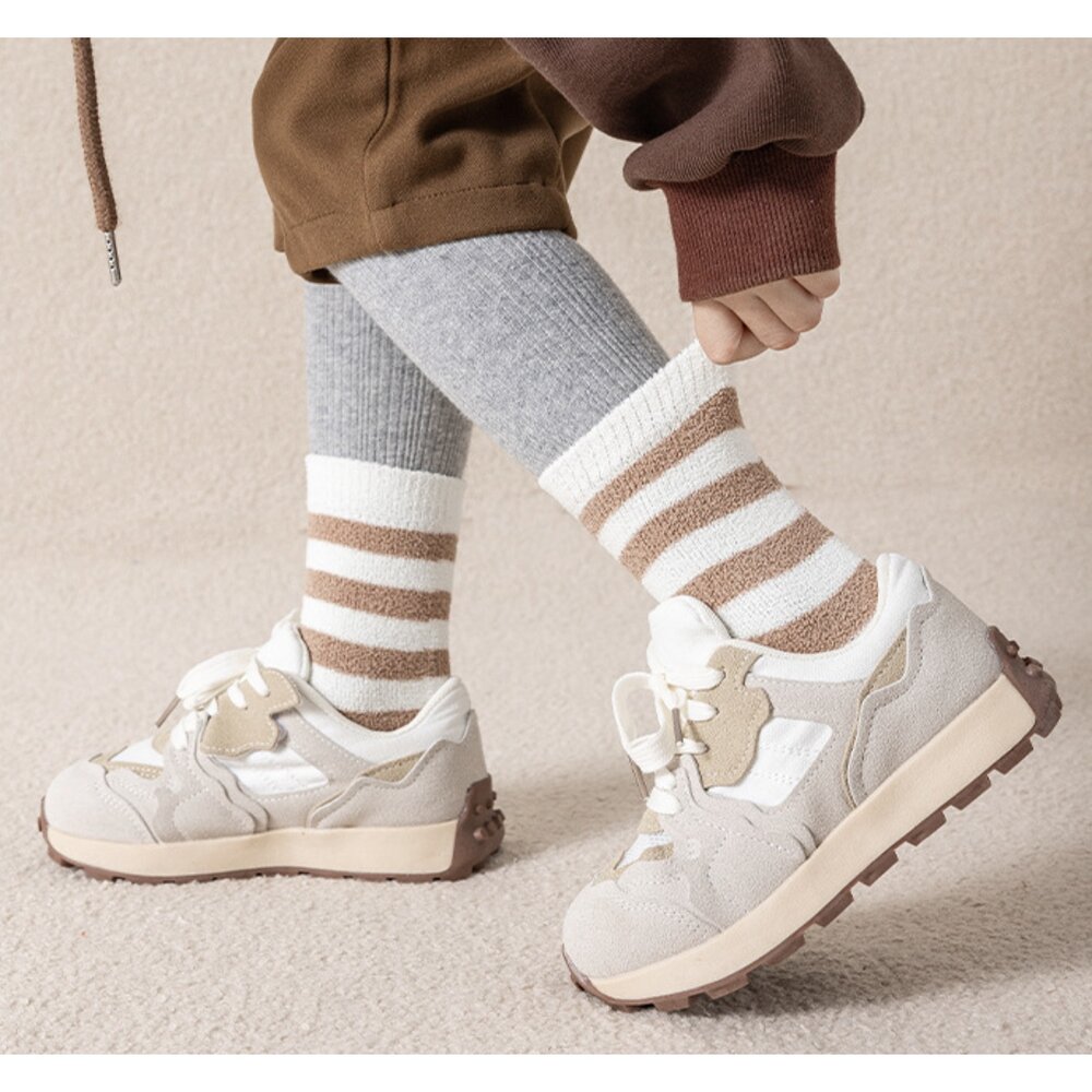 兒童襪子 兒童保暖襪 厚襪子 加厚中筒襪 兒童加厚襪子-圖片-4