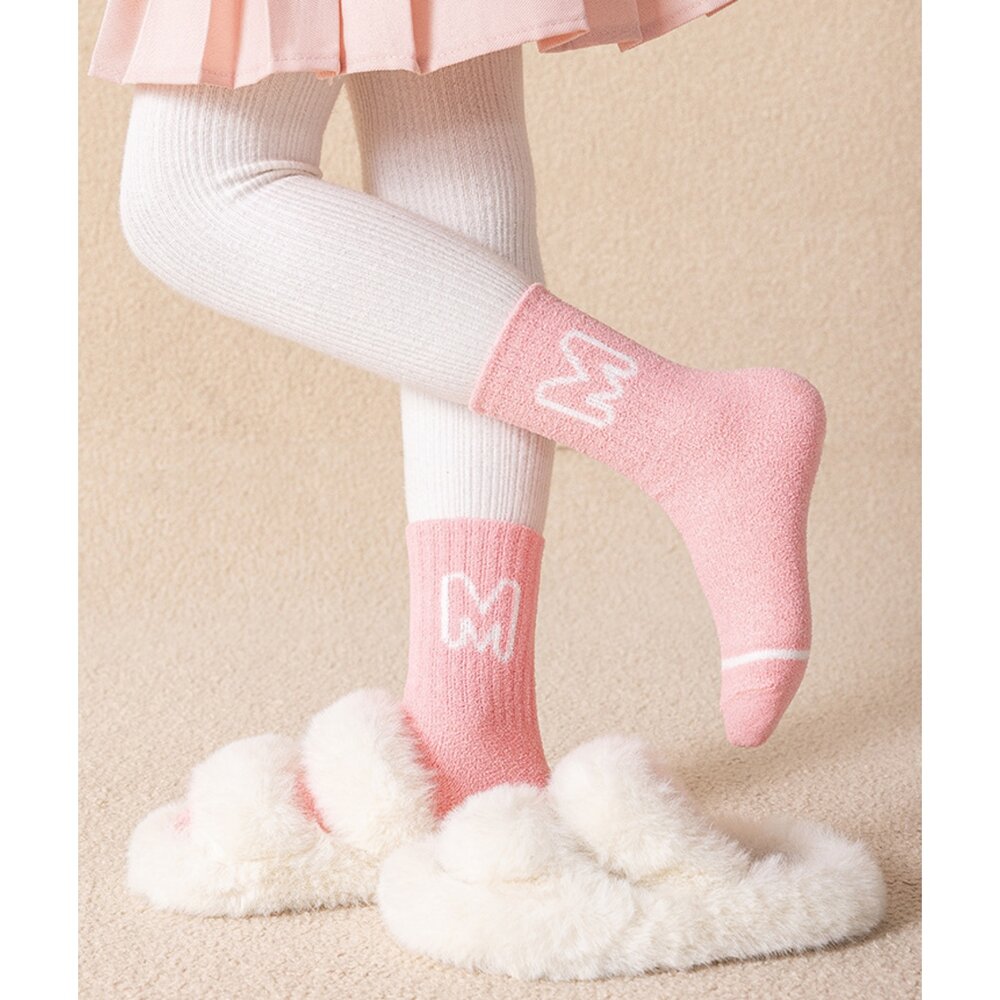 兒童襪子 兒童保暖襪 厚襪子 加厚中筒襪 兒童加厚襪子-圖片-6