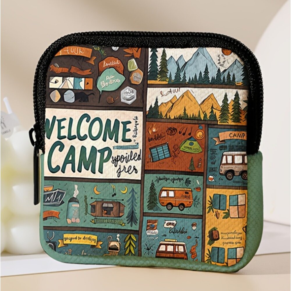 多功能收納包 耳機包 零錢包 手機掛包 迷你耳機包 耳機收納包 小包包 小廢包 鑰匙包-圖片-3