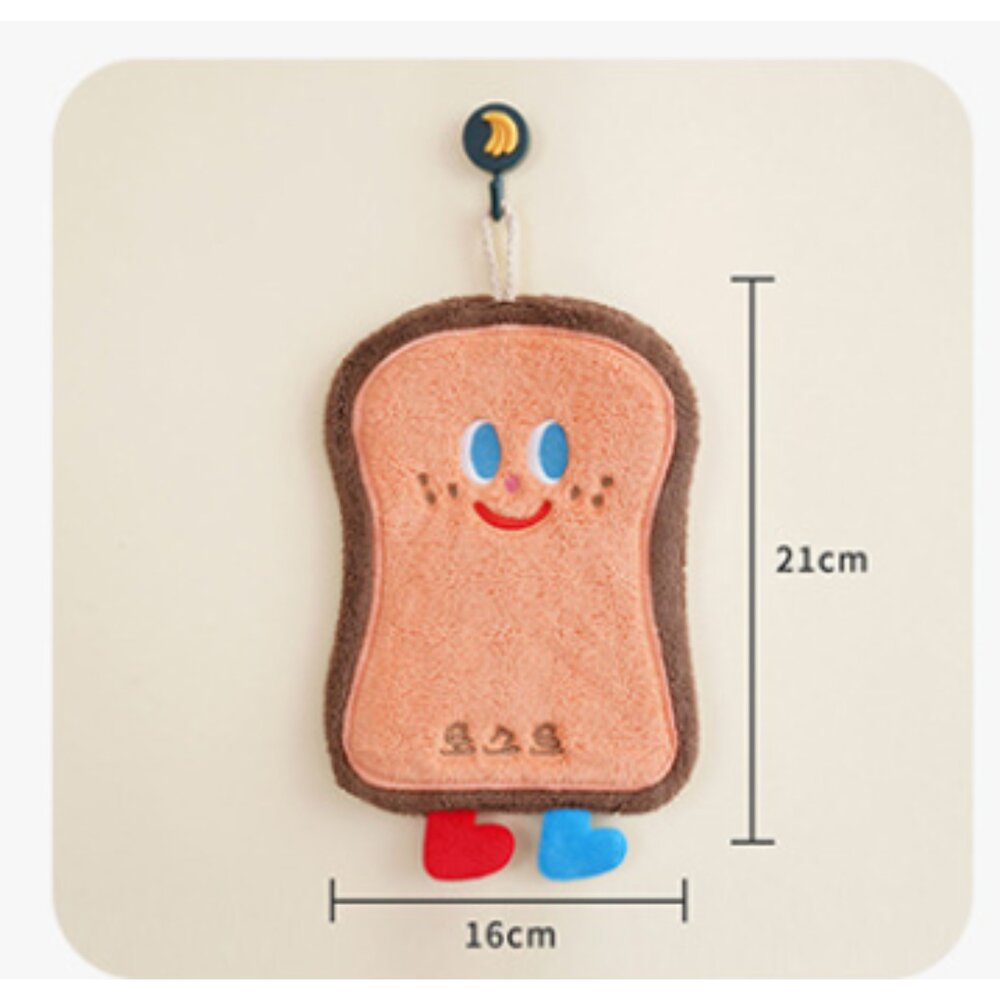 擦手巾 卡通擦手巾 可愛造型擦手巾 珊瑚絨加厚吸水 可掛擦手巾 廚房擦手巾-圖片-4