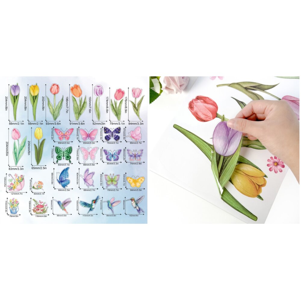 動物壁貼 植物壁貼 DIY佈置 北歐動物壁貼 玻璃貼紙 防水 無痕壁貼 房間壁貼-圖片-2