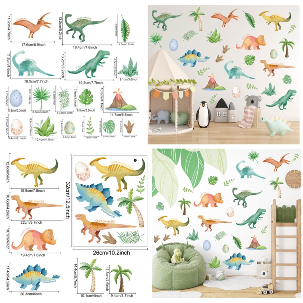 動物壁貼 植物壁貼 DIY佈置 北歐動物壁貼 玻璃貼紙 防水 無痕壁貼 房間壁貼-圖片-6