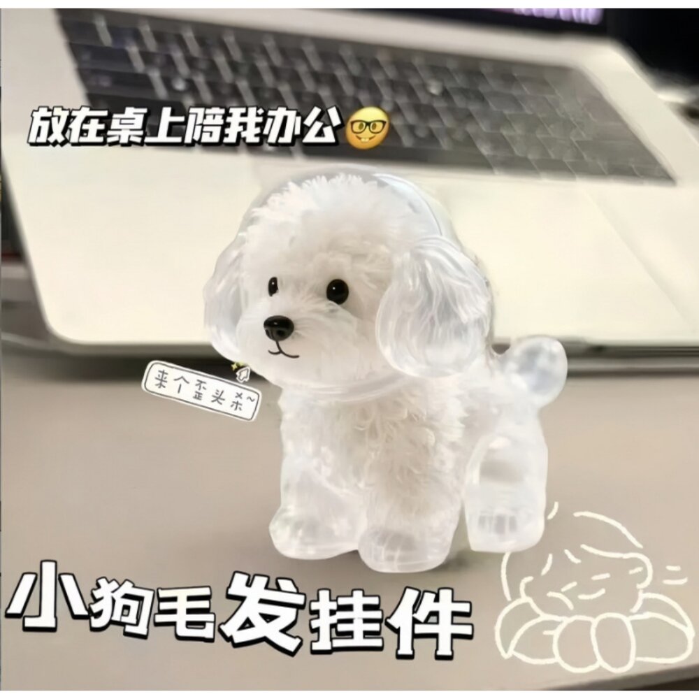 狗毛收納盒 狗毛收納掛件 毛髮收集 紀念收藏鑰匙圈 小狗毛髮透明收納盒-圖片-3