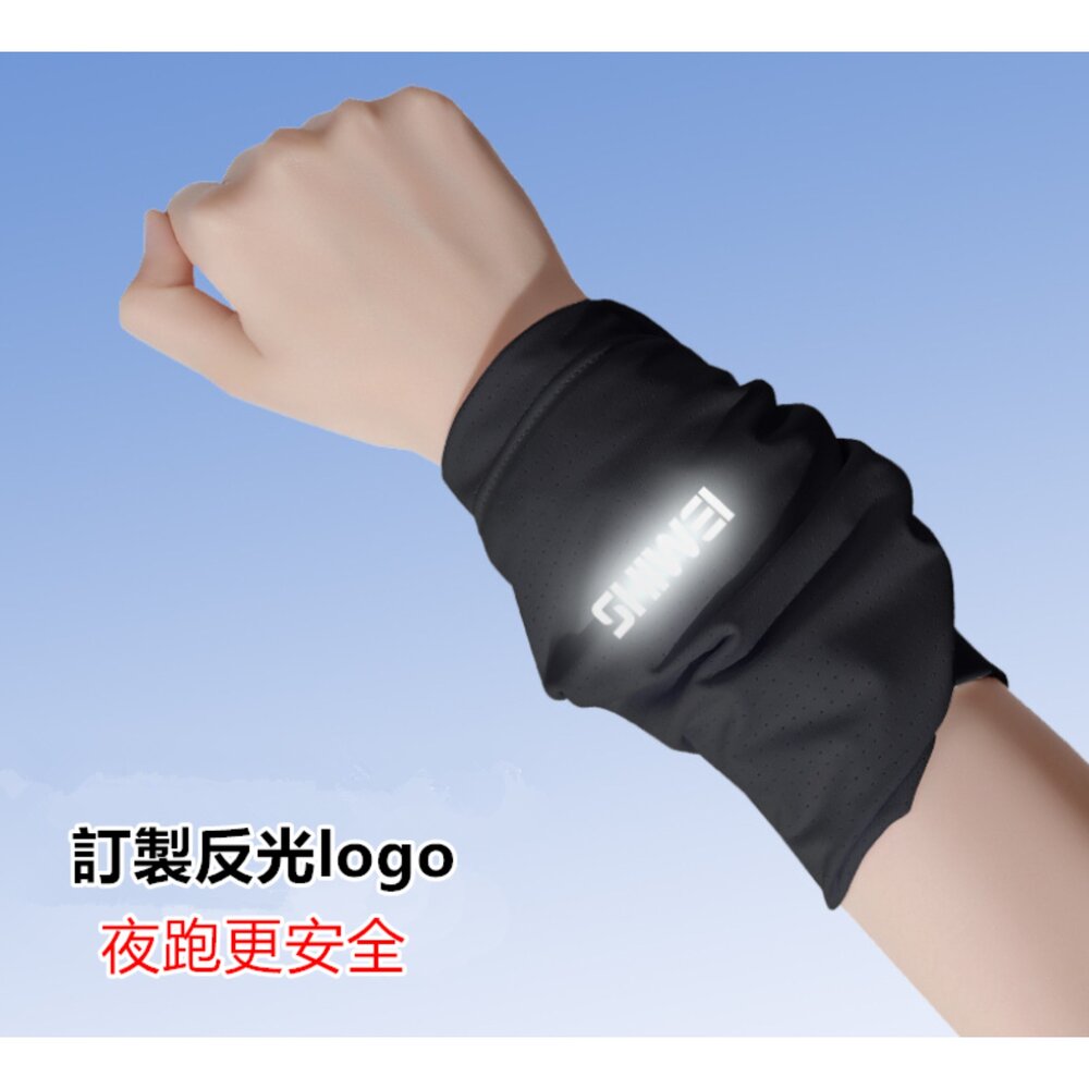 夏季薄款運動手腕擦汗巾 涼感腕巾 涼感擦汗巾 速乾護腕 運動冰巾-圖片-5