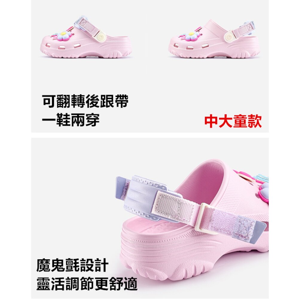 兒童洞洞鞋 防水洞洞鞋 布希鞋 洞洞鞋 中大童洞洞鞋 小童洞洞鞋 拖鞋 輕量拖鞋 涼鞋 防水涼鞋-圖片-3