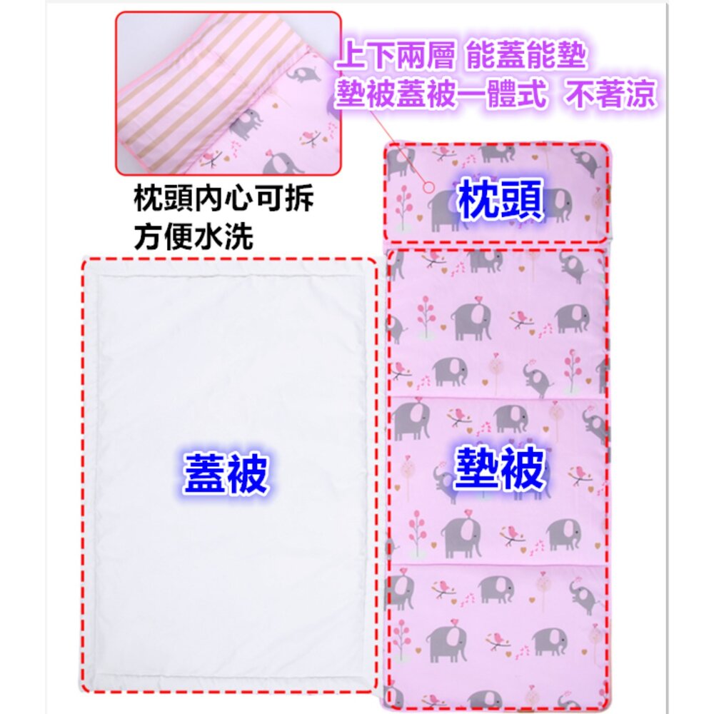 台灣出貨 兒童睡袋 一體式睡袋 幼稚園睡袋 荳荳睡袋 防踢睡袋 幼兒園睡袋-圖片-2