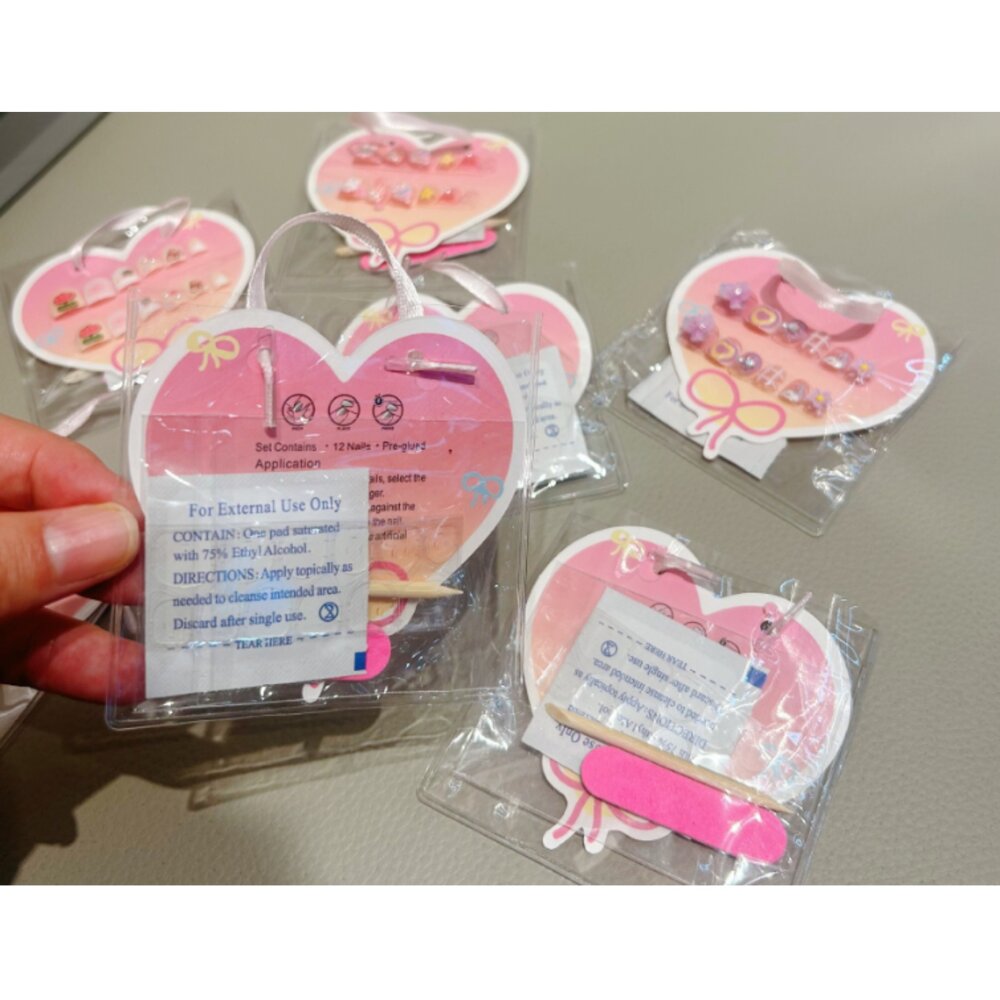 兒童指甲貼 兒童穿戴甲片 小孩指甲貼 兒童美甲 指甲貼片-圖片-5