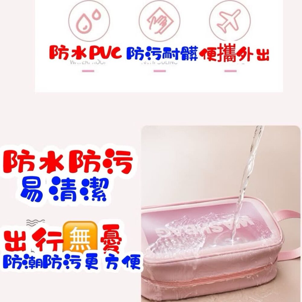 磨砂防水化妝包 收納包 收納袋 旅行收納包 韓式化妝包 洗漱包 化妝品收納包-圖片-2