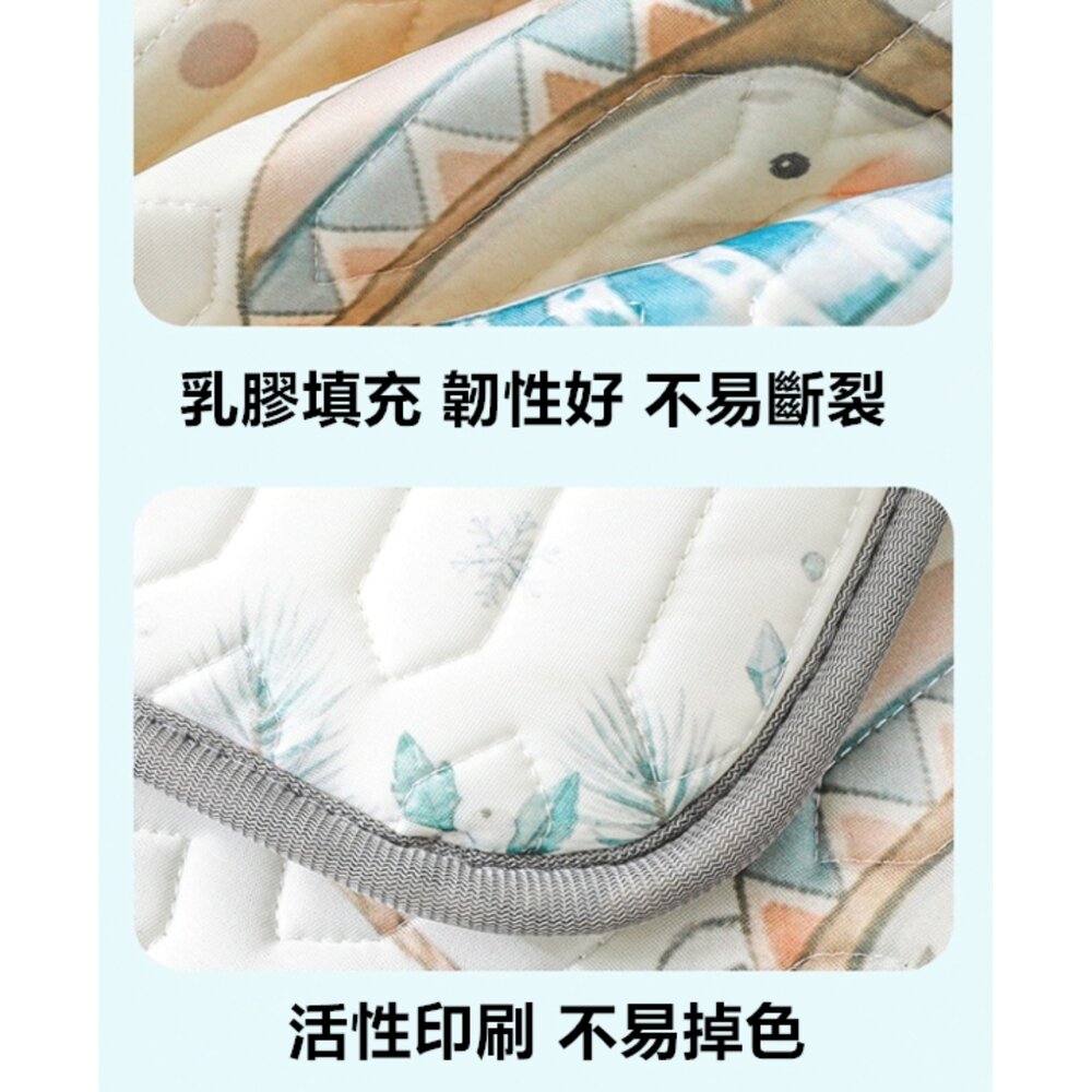 ✨台灣免運✨嬰兒床乳膠涼蓆 嬰兒床涼蓆 乳膠涼蓆 冰絲涼蓆 乳膠墊 兒童睡墊 兒童涼蓆 幼稚園睡墊-圖片-6