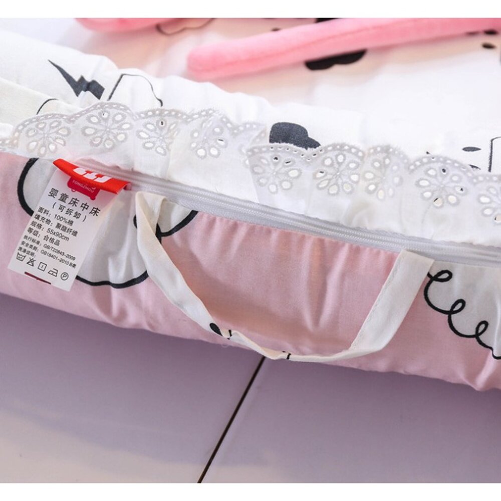 升級版全棉嬰兒床中床嬰兒床墊-圖片-4