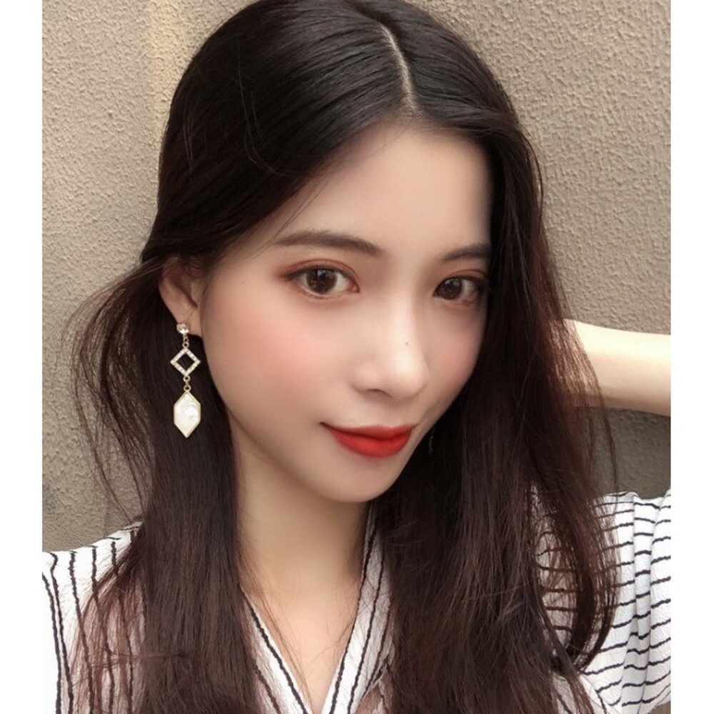 S1-11703440531-(台灣現貨)  S925銀針耳環 韓國少女耳環  抗敏耳針 針式耳環