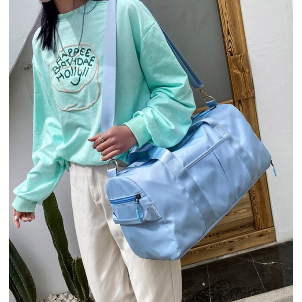 台灣 運動包 乾溼分離 旅行包 行李袋 健身包 瑜珈包 側背包 手提包 行李包 游泳包-圖片-7