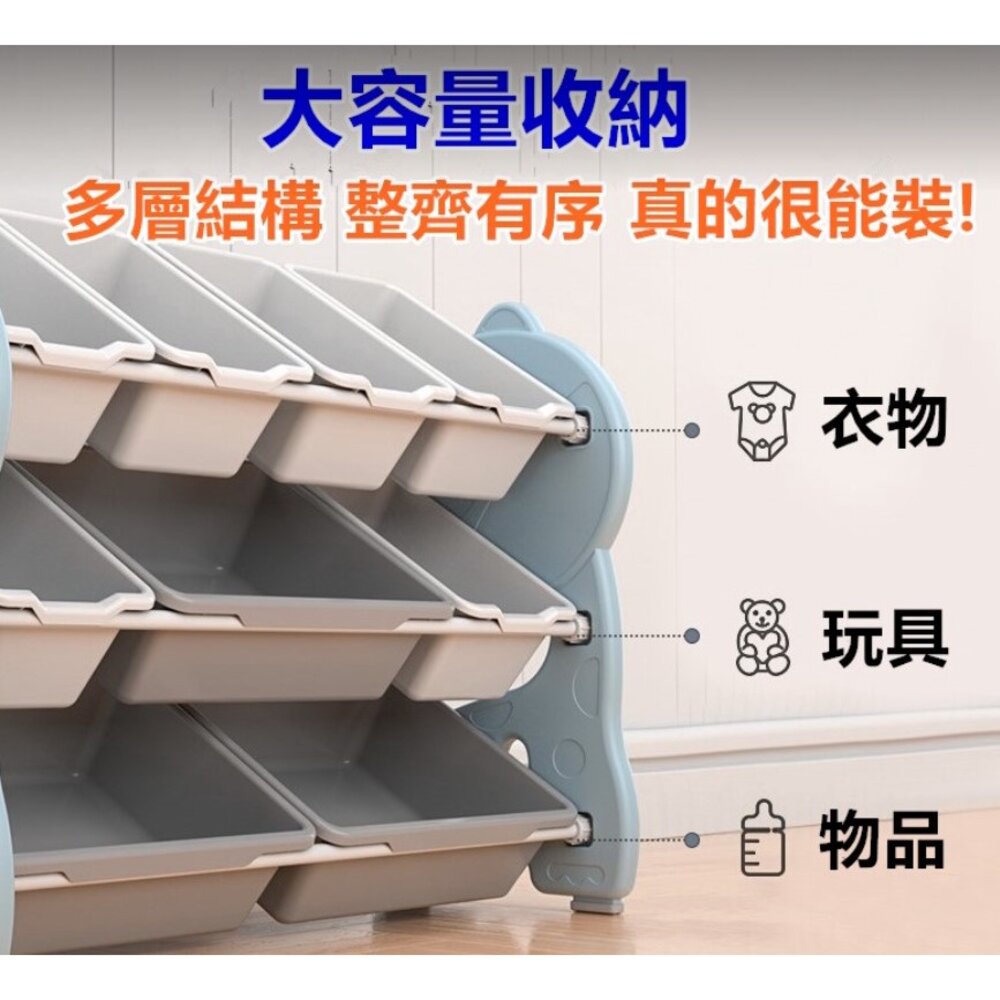 🔥台灣 免運 玩具架 兒童玩具收納架 置物架 玩具架 玩具收納櫃-圖片-5