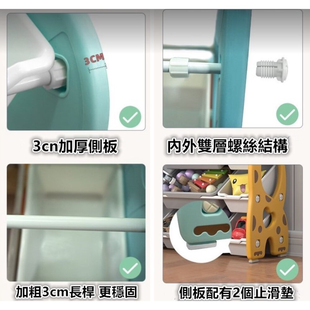 🔥台灣 免運 玩具架 兒童玩具收納架 置物架 玩具架 玩具收納櫃-圖片-7