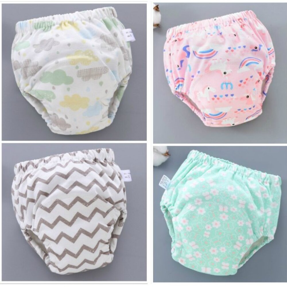 台灣 新款嬰幼兒透氣寶寶學習褲六層紗布尿褲隔尿褲 兒童內褲 寶寶內褲-圖片-6