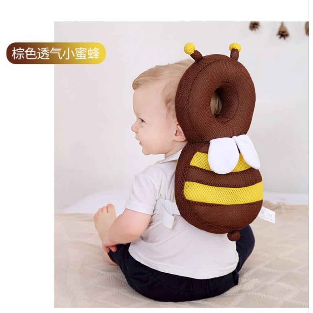 台灣 加大加厚 嬰兒學步防摔枕 透氣兒童護頭枕 寶寶防撞帽 防撞枕 防撞帽-圖片-3