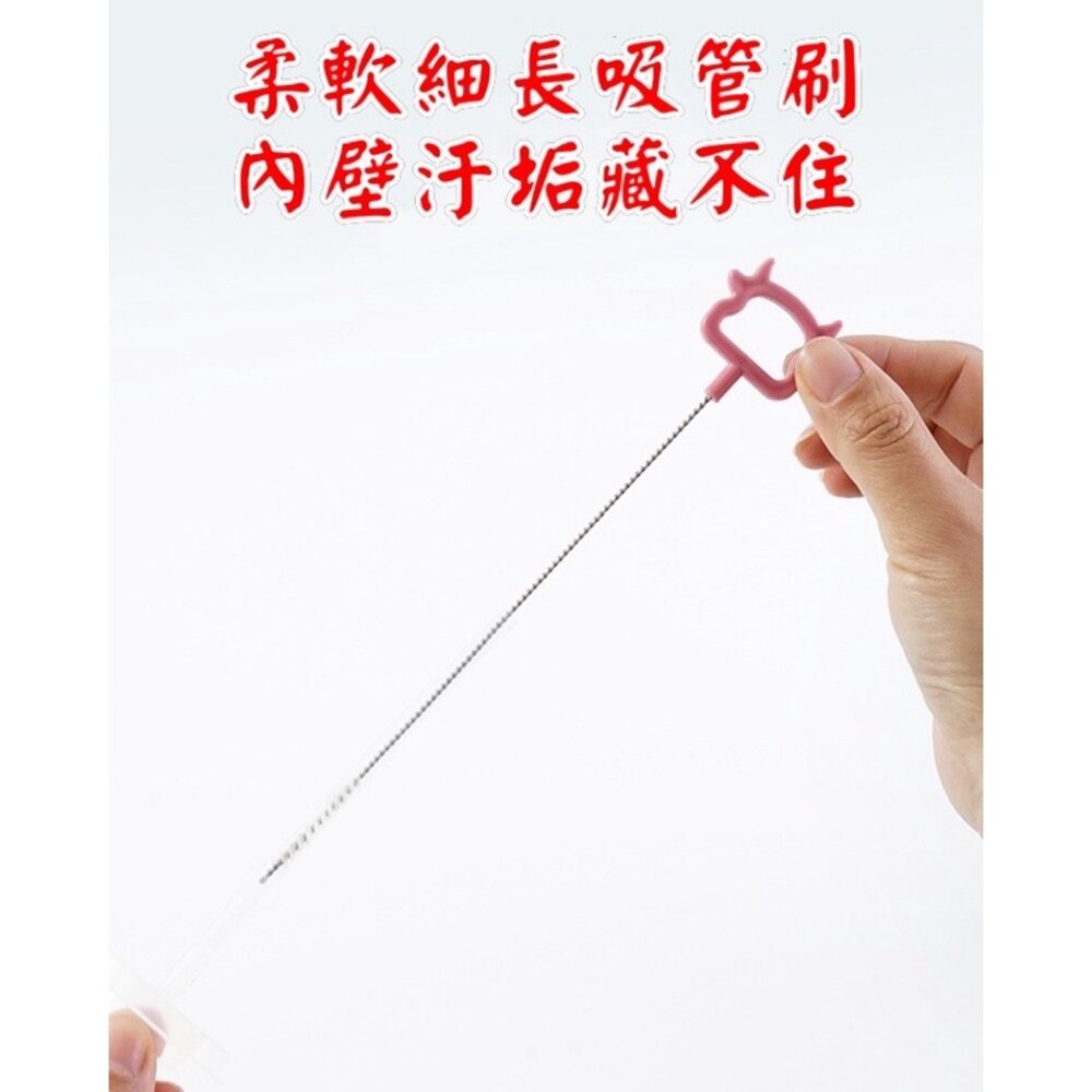 台灣超值嬰兒奶嘴刷+奶瓶刷+吸管刷三件套裝組杯刷組合裝旋轉式軟膠清潔刷-圖片-6