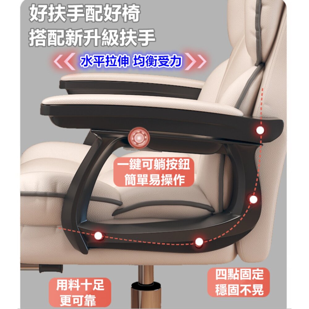 ⚡️台灣出貨免運⚡️ 正品公司貨 電競椅 電腦椅 升級鋼製腳 乳膠坐墊 按摩電腦椅 賽車椅 多功能電腦椅 辦公椅-圖片-4