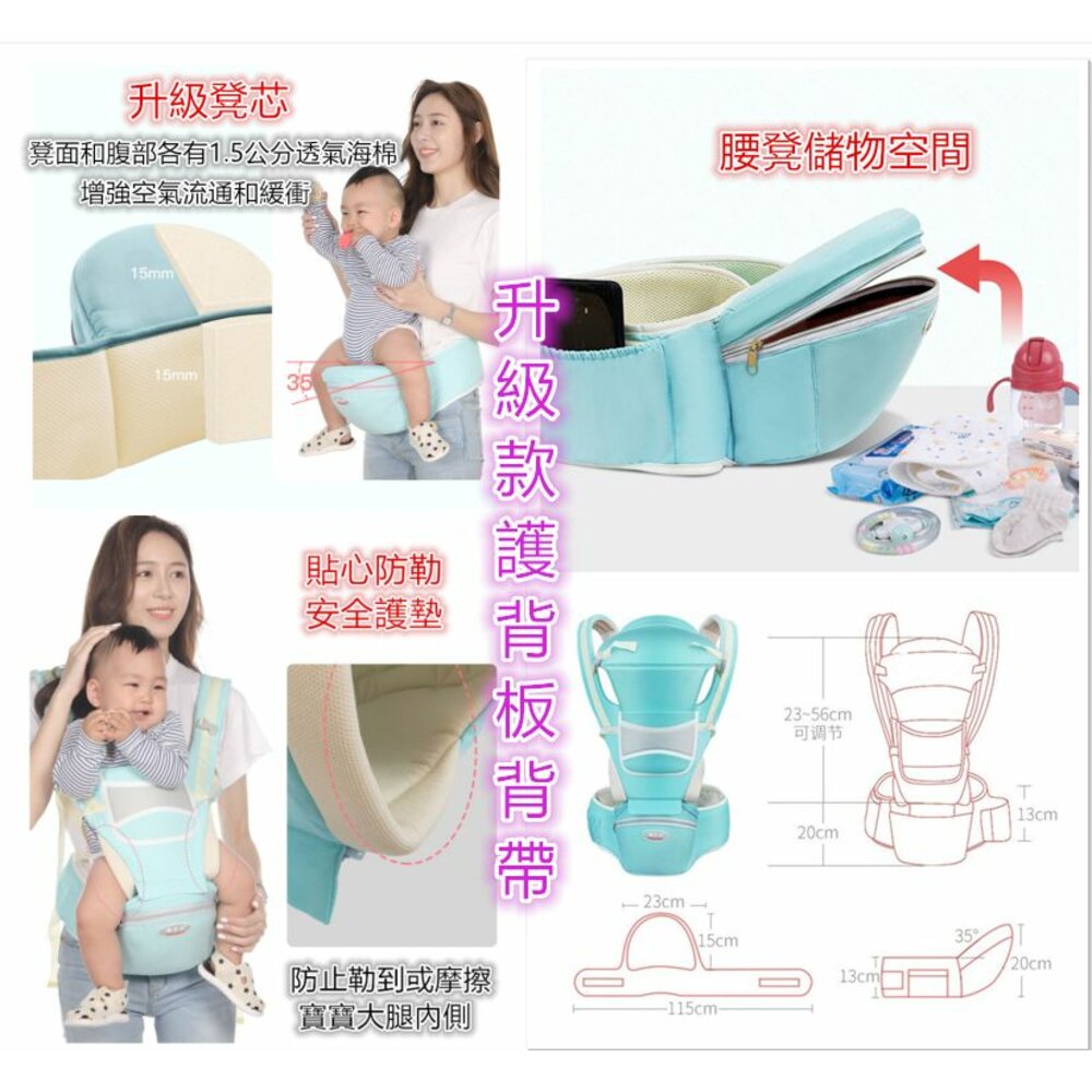 ⚡️台灣免運⚡️ 正品Ibelibaby嬰兒護頸腰凳背巾 嬰兒背巾 背帶 寶寶背帶 寶寶背巾 護頸揹巾 腰凳背巾-圖片-5