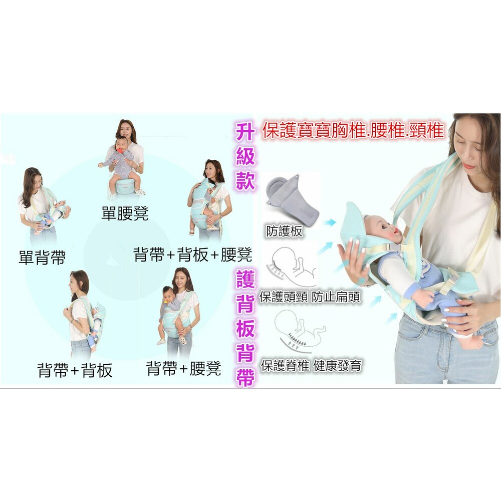 ⚡️台灣免運⚡️ 正品Ibelibaby嬰兒護頸腰凳背巾 嬰兒背巾 背帶 寶寶背帶 寶寶背巾 護頸揹巾 腰凳背巾-圖片-6