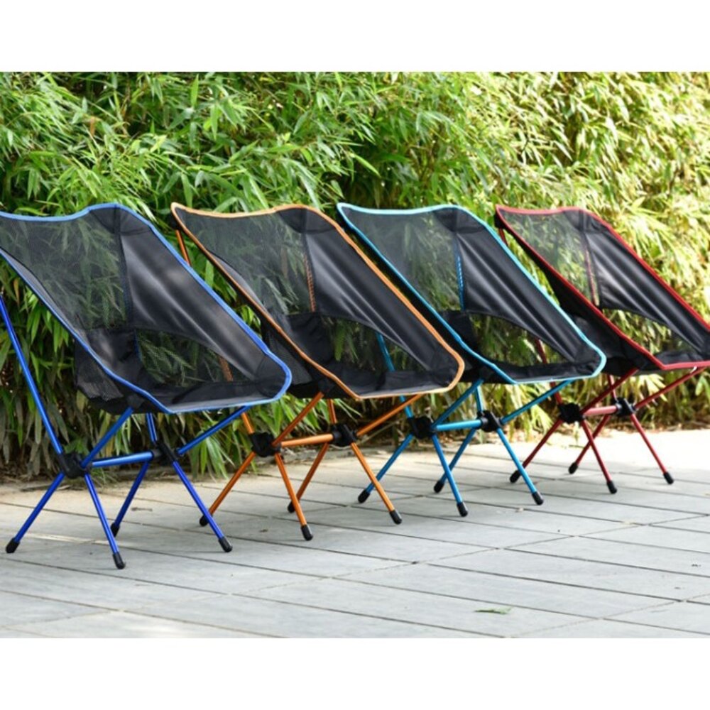 ✨台灣免運✨ 露營椅 摺疊露營椅 月亮椅 加高款月亮椅 露營折疊椅 超輕量 折疊椅 登山椅 排隊椅 釣魚椅(附收納-圖片-7