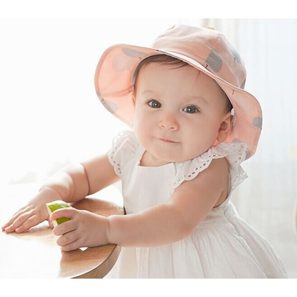 S1-156507333-兒童帽子韓版小熊氣球寶寶漁夫帽兒童盆帽