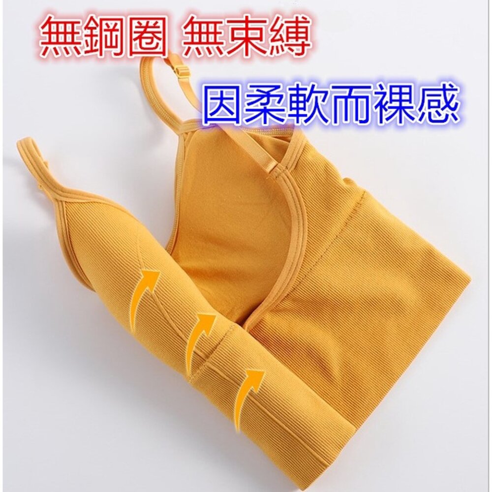🔥台灣免運🔥 U型美背背心 背心 吊帶背心 帶胸墊背心 運動背心 細肩帶小可愛-圖片-1