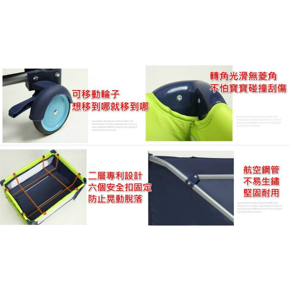 ✨台灣免運✨ 檢驗合格R56390 豪華頂配版正品Hanibe遊戲床 摺疊遊戲床嬰兒床 遊戲圍欄 嬰兒床 兒童遊戲床-圖片-7