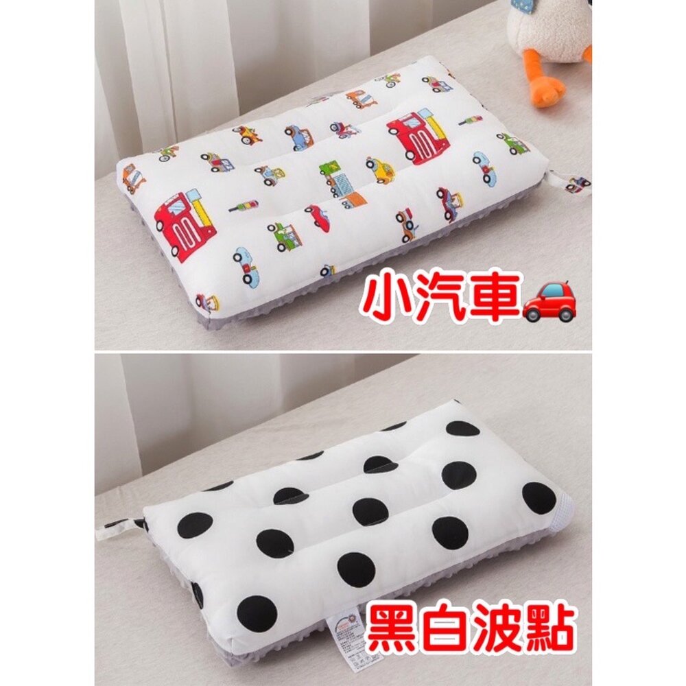 台灣荳荳絨小豬枕 嬰兒新生兒荳荳絨枕 幼兒園枕頭 嬰兒定型枕-圖片-6