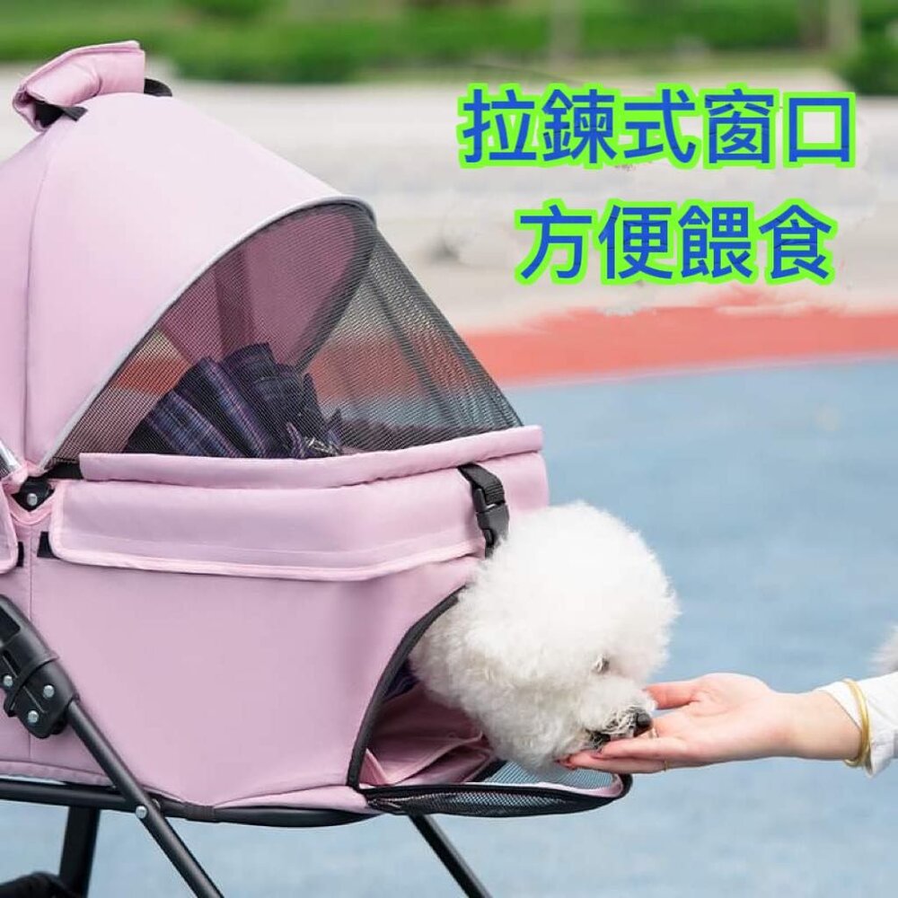 台灣免運 送寵物墊 寵物推車 可上三鐵 狗狗推車 一鍵收摺 可拆卸兩用 貓咪推車 寵物外出推車 分離式寵物推車-圖片-2