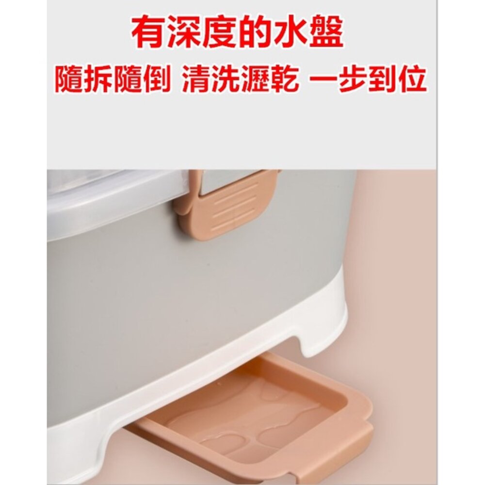 🔥台灣免運🔥 大容量奶瓶收納箱 奶瓶收納盒 多功能收納盒 碗盤收納箱 奶瓶瀝水架-圖片-6
