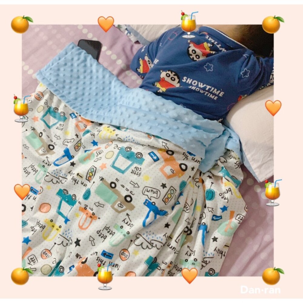 🎀台灣免運🎀嬰兒荳荳毯 商檢合格 荳荳安撫毯 荳荳毯 推車毯 幼稚園蓋毯 寶寶安撫毯 推車蓋毯 空調毯 蓋毯-圖片-3