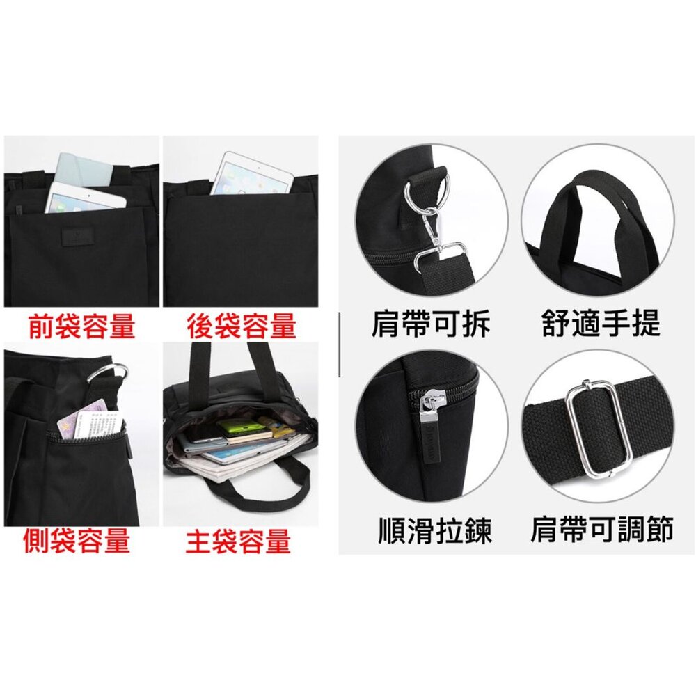 🎀台灣出貨免運🎀 大容量側背包 斜背包 托特包 手提包 側背包 女生包包 防水尼龍背包 大容量包包 女斜背包-圖片-1
