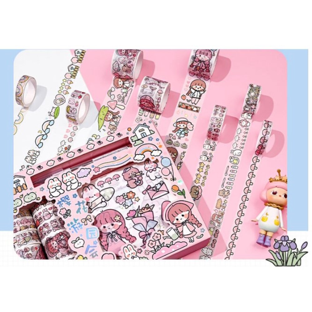 ✨台灣免運✨ 手帳本貼紙 紙膠帶 紙貼紙 可愛貼紙 防水貼紙 生日禮物 交換禮物 兒童節禮物-圖片-6