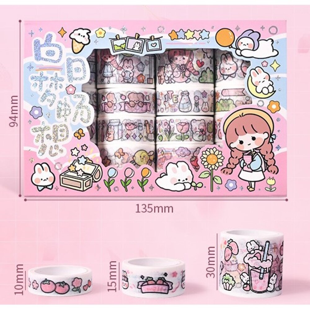✨台灣免運✨ 手帳本貼紙 紙膠帶 紙貼紙 可愛貼紙 防水貼紙 生日禮物 交換禮物 兒童節禮物-圖片-7