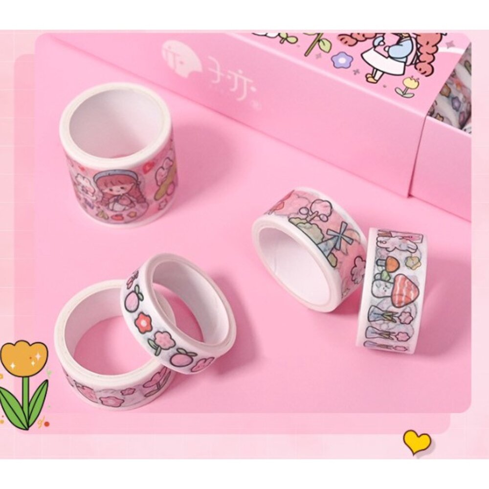 ✨台灣免運✨ 手帳本貼紙 紙膠帶 紙貼紙 可愛貼紙 防水貼紙 生日禮物 交換禮物 兒童節禮物-圖片-8