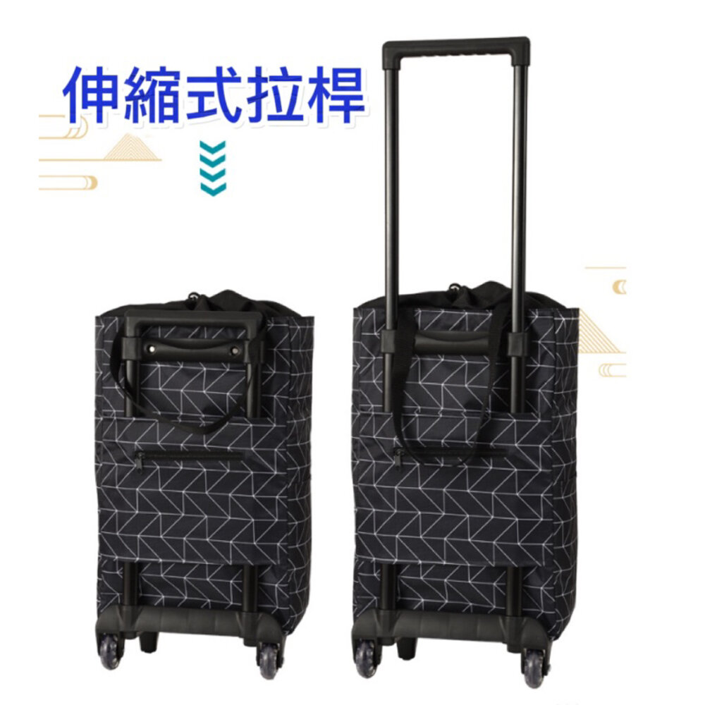 ✨台灣出貨免運✨ 折疊購物車 買菜購物車 菜籃車 買菜車 購物袋 折疊購物袋-圖片-6