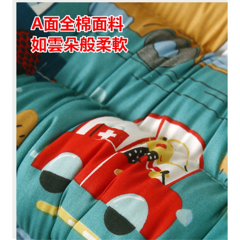 (台灣出貨) 純棉兒童枕頭 水洗枕 荳荳絨枕頭 幼稚園枕頭 卡通全棉豆豆絨枕頭-圖片-3