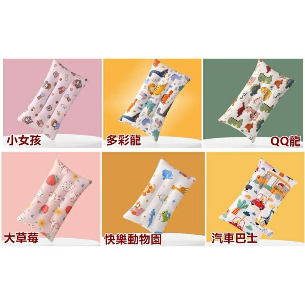 (台灣出貨) 純棉兒童枕頭 水洗枕 荳荳絨枕頭 幼稚園枕頭 卡通全棉豆豆絨枕頭-圖片-4