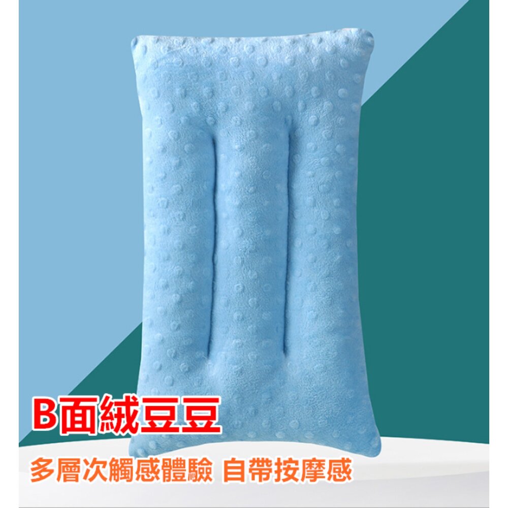 (台灣出貨) 純棉兒童枕頭 水洗枕 荳荳絨枕頭 幼稚園枕頭 卡通全棉豆豆絨枕頭-圖片-5