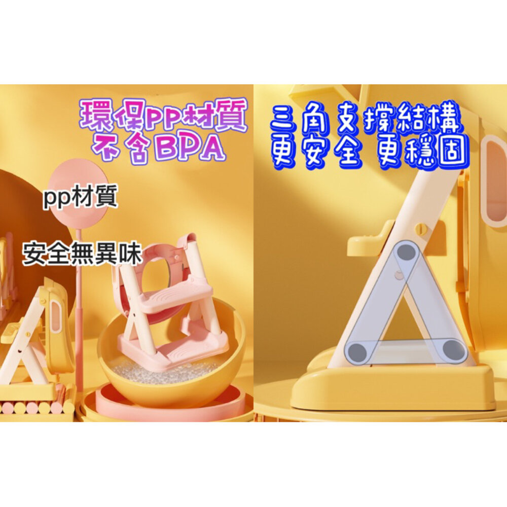 ✨台灣出貨免運✨升級加粗加厚 兒童馬桶 新款雙層踏板 便盆 小馬桶 學習馬桶 坐便器 階梯馬桶 小孩馬桶梯 軟式馬桶-圖片-3