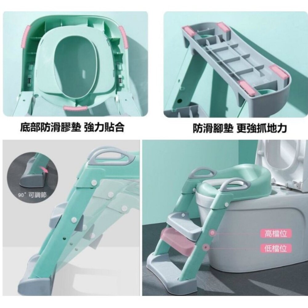 ✨台灣出貨免運✨升級加粗加厚 兒童馬桶 新款雙層踏板 便盆 小馬桶 學習馬桶 坐便器 階梯馬桶 小孩馬桶梯 軟式馬桶-圖片-6