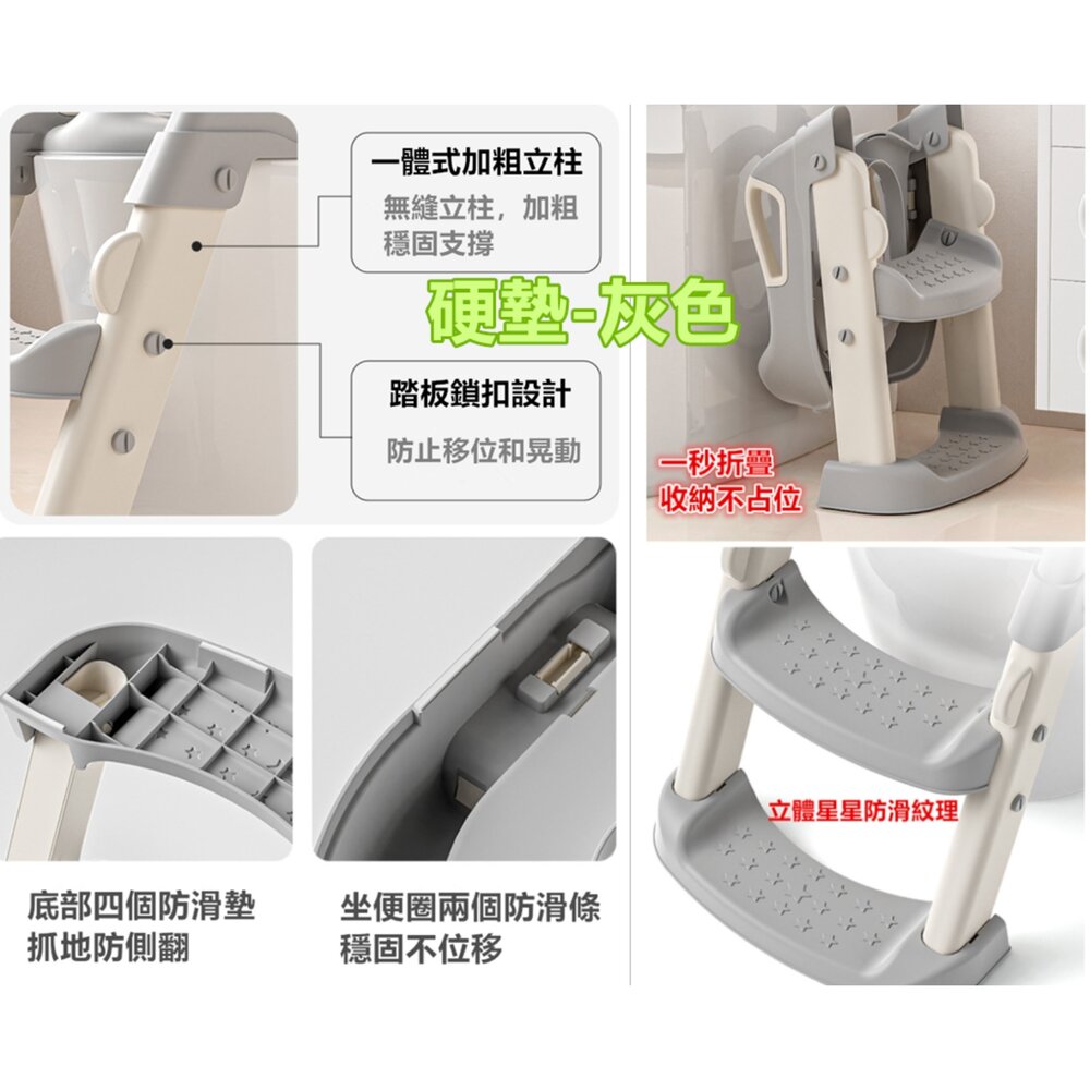 ✨台灣出貨免運✨升級加粗加厚 兒童馬桶 新款雙層踏板 便盆 小馬桶 學習馬桶 坐便器 階梯馬桶 小孩馬桶梯 軟式馬桶-圖片-7