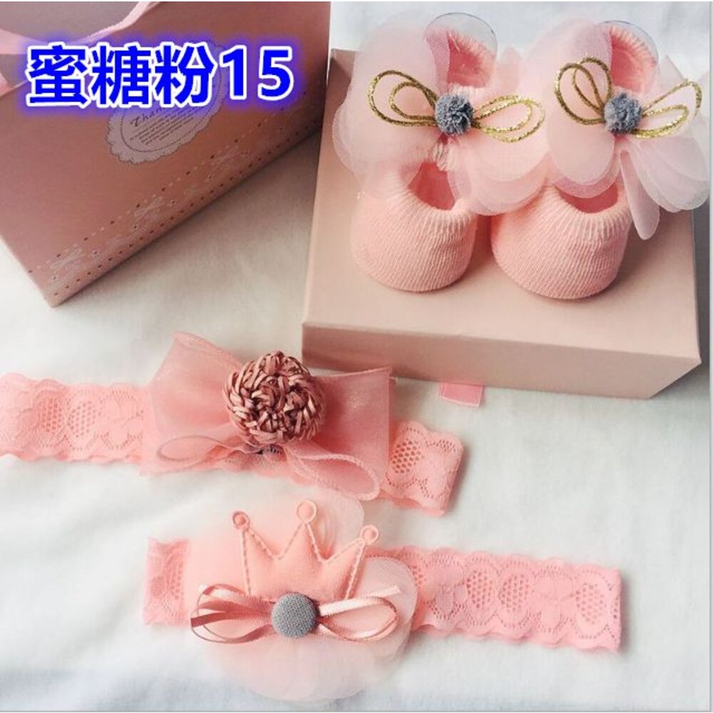 ()新款女寶純棉蝴蝶結髮帶 三條裝頭帶-圖片-7